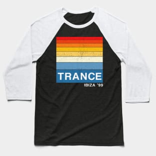 Trance Ibiza '99 Retro EDM Dance Music Baseball T-Shirt